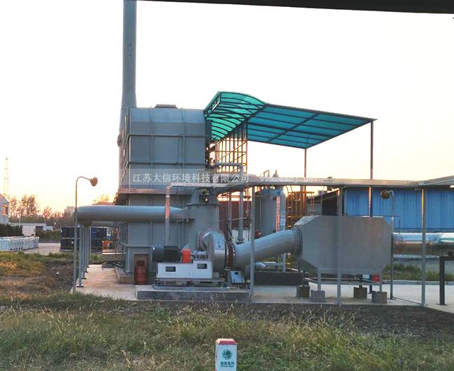 上海藍星（有機硅生產(chǎn)）蓄熱式熱力焚燒爐