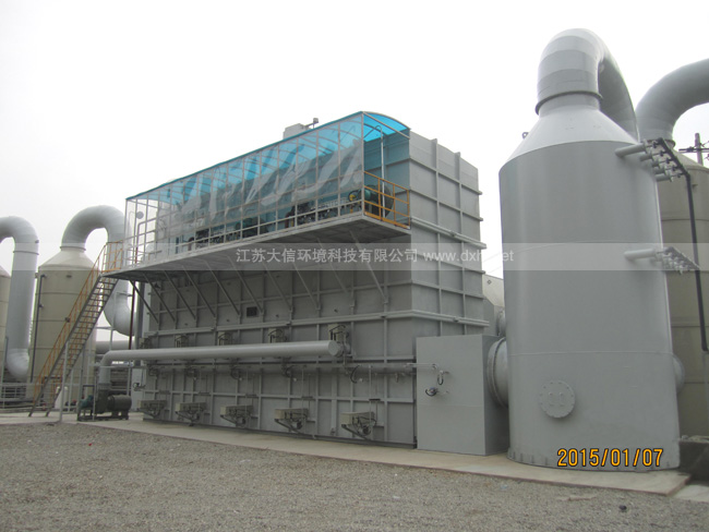 利爾化學(xué)蓄熱式熱力焚燒爐（五箱體RTO） 